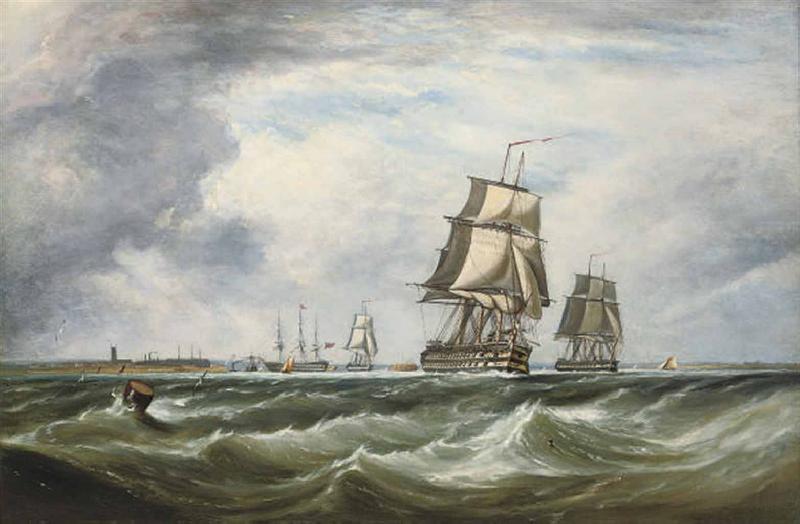 Ebenezer Colls A Royal Naval Squadron running out of Portsmouth